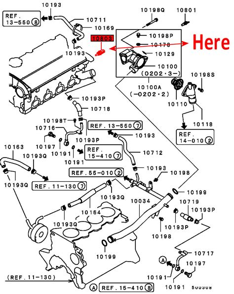 mitsubishi lancer engine diagram