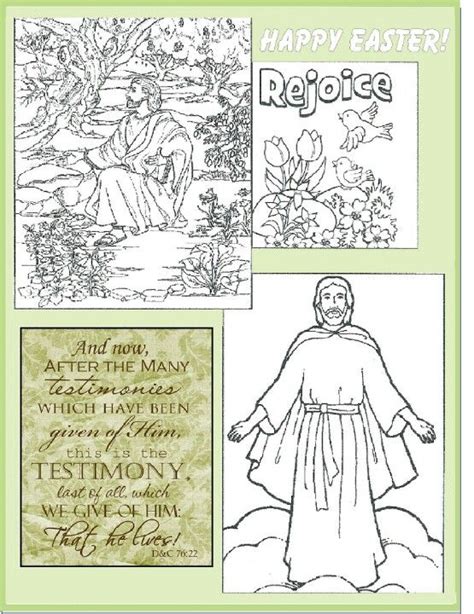 lds easter coloring page april easter easter spring happy easter