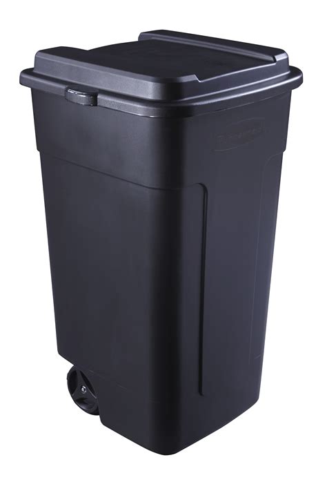 general household supplies rubbermaid  gal wheeled trash  outdoor