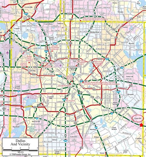 street map  fort worth texas printable maps