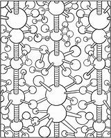 Molecule Fractal Dover Colouring Atom Publications Fractals Afrikanische Designlooter Zentangle Agredo Intricate Insanely Phenomenal Javier Doverpublications sketch template