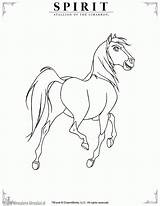 Coloring Spirit Stallion sketch template