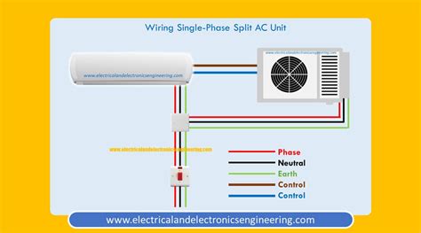 single phase split ac wiring diagram electrical  electronics engineering