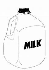 Milk Gallon Jug Coloringkidz sketch template