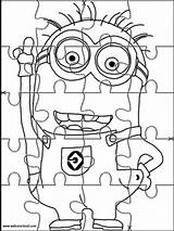 Puzzle Jigsaw Coloring Pages Puzzles Printable Kids Cut Activities Minions Cutting Print Minion Give Getdrawings Color Colouring Fun Getcolorings Sheets sketch template