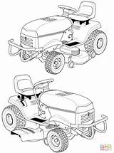 Lawn Mower Coloring Husqvarna Riding Pages Drawing Printable sketch template