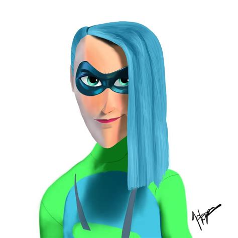 Digital Painting Of Incredibles 2 Character Voyd With