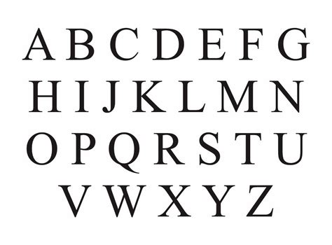 large size alphabet letter printable stencil  printable letter