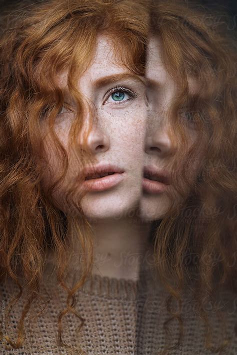 Portrait Of A Beautiful Redhead By Maja Topcagic