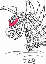 Gigan Coloring Pages Wars Final Zilla Bust Deviantart Template Camera Data sketch template