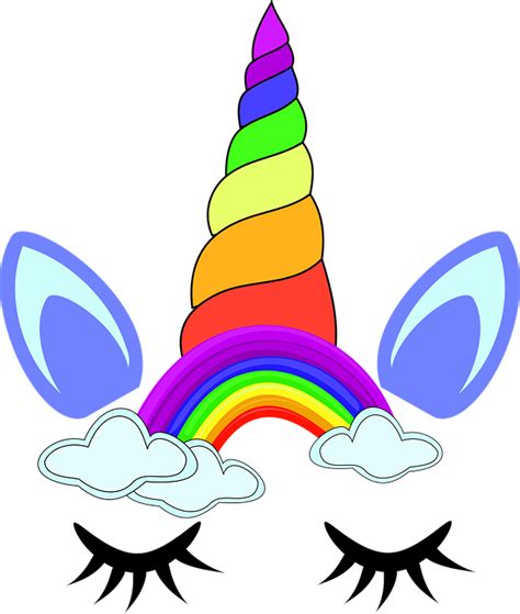 unicornio  arco iris graficos vectoriales gratis en pixabay