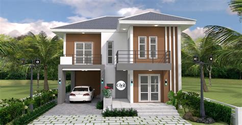 simple awesome  storey house design   plan engineering discoveries