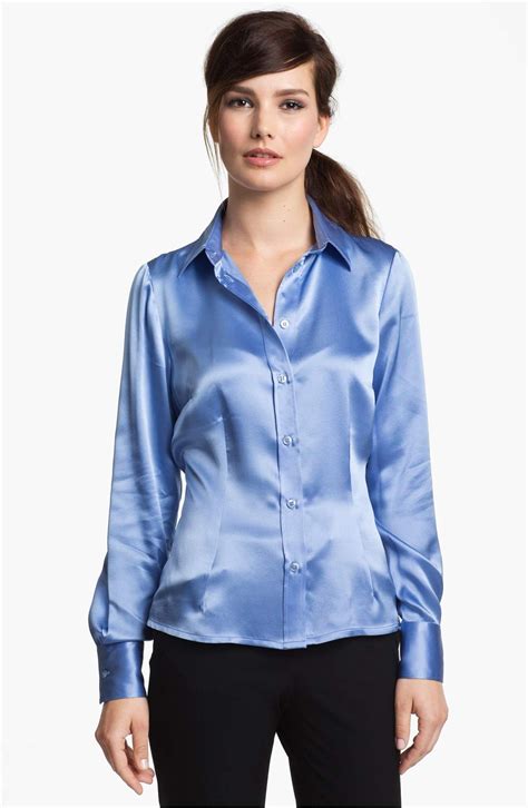 santorelli audrey silk blouse nordstrom silk blouse outfit satin blouse outfit silk blouse