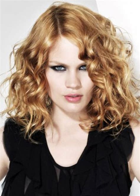 1000 Ideas About Medium Length Curly Hairstyles On Pinterest Medium