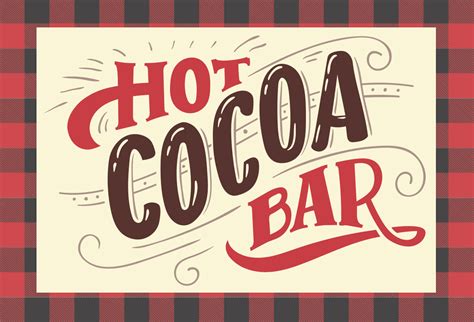 printable hot cocoa bar sign printable word searches