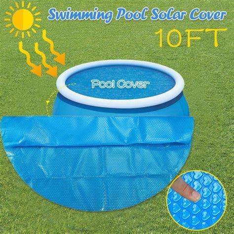 pool solar cover  ft easy set frame pools dustproof swimming pools solar heat retaining