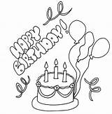 Birthday Happy Aunt Coloring Pages Printable Getcolorings Color sketch template