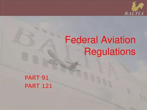 federal aviation regulations powerpoint    id