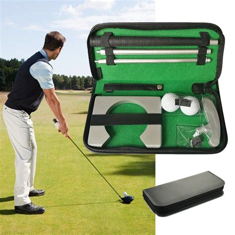 cheap price portable golf putter putting gift set kit  indoor outdoor training practice