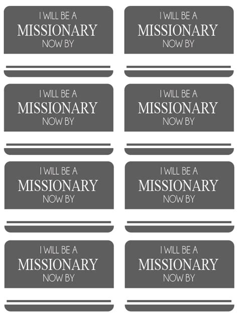 missionary  tag printable printable world holiday