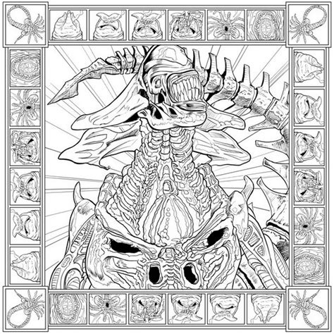 xenomorph colouring pages 7 xenomorph ideas xenomorph alien vs