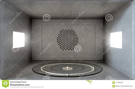 microwave interior stock illustration illustration  glass
