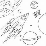 Coloring Planets Printable Space Kids Pages Rocket Ecoloringpage Solar System sketch template