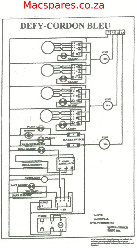 defy  stove wiring diagram wiring diagram