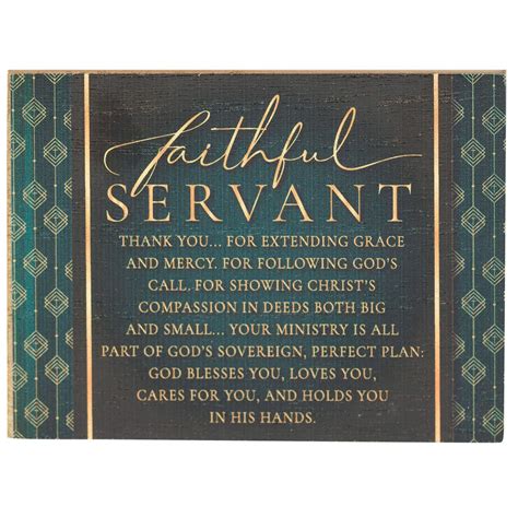 trinx bluntson faithful servant poem decorative plaque wayfair