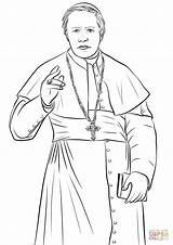 Coloring Pius Pope St Pages sketch template