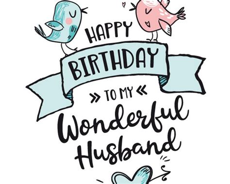 printable birthday card greatest husband  island
