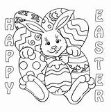 Bunny Easter Coloring Contest Color Print Springs Click sketch template