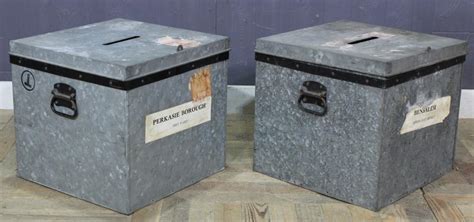 lot  vintage pennsylvania voting ballot boxes
