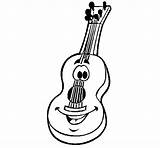 Guitar Coloring Spanish Musique Garde Coloringcrew Dessin Print sketch template