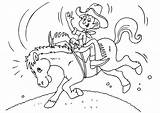 Cowboy Caballo Pferd Vaquero Paard Colorare Ausmalbilder Malvorlage Cheval Pferde Tinker Colorier Disegni Zeichnen Descargar sketch template