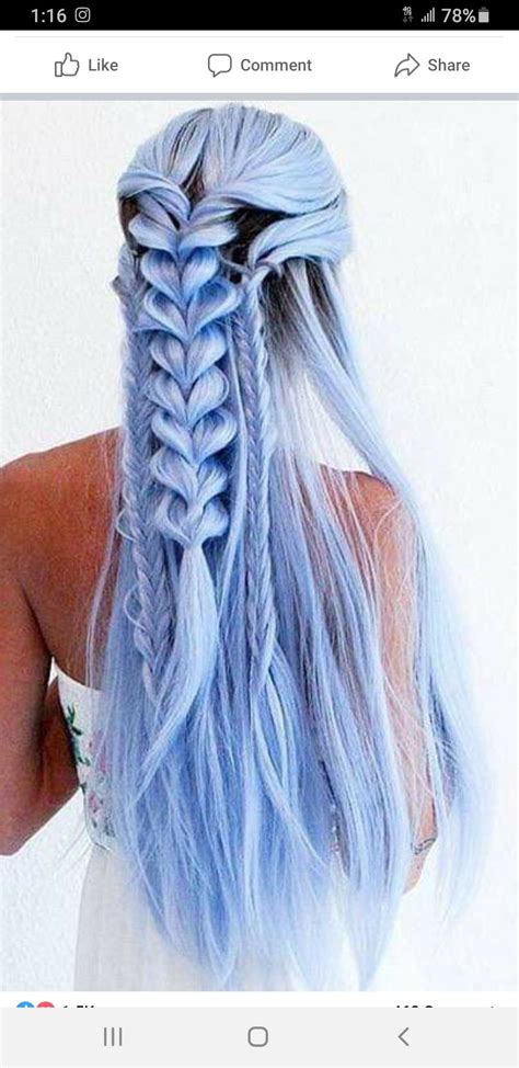 pin  itslyssaleigh  hair obsession hair styles pastel blue hair