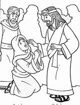 Jesus Heals sketch template