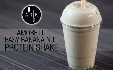 Amoretti Easy Banana Nut Protein Shake Recipe Healthy Recipes