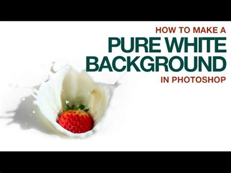 pure white background  photoshop youtube