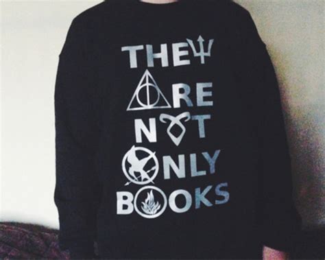 Sweater Book Harry Potter The Hunger Games Divergent City Of Bones