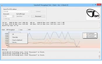TamoSoft Throughput Test screenshot #1