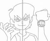 Omniverse Ben Coloring Pages Getdrawings sketch template