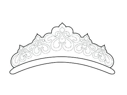 tiara coloring page images