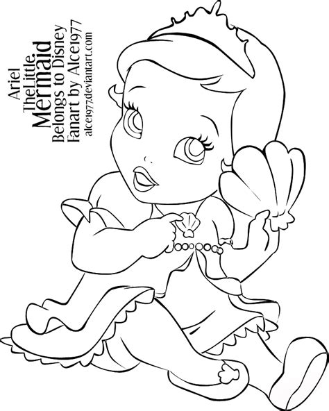 ariel disney baby rapunzel coloring pages mermaid coloring pages