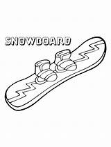 Snowboarding sketch template