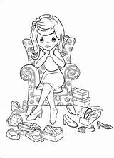 Coloring Pages Precious Moments Book Digital Printable Copic Coloriage Printables Girl Dessin sketch template
