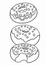 Donut Ausmalbild sketch template