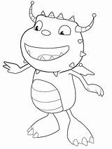 Hugglemonster Henry Coloring Pages Daddo Summer Categories Coloringonly sketch template