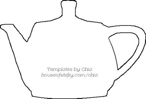 teapot template templates  pinterest teapot