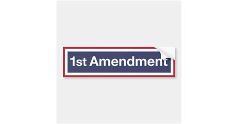 First Things First Protect First Amendment Bumper Sticker